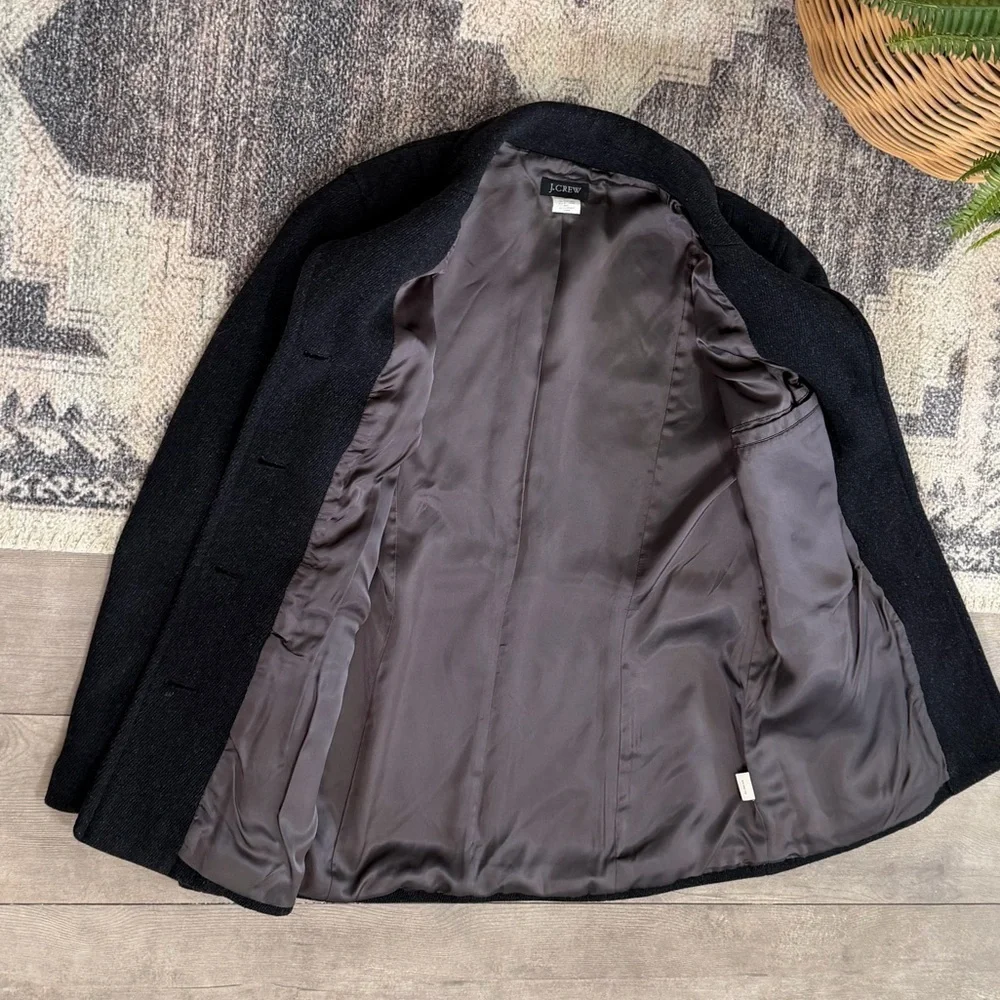 Vintage Y2K J. Crew Petite Women’s Peacoat Virgin Wool Cashmere Nylon